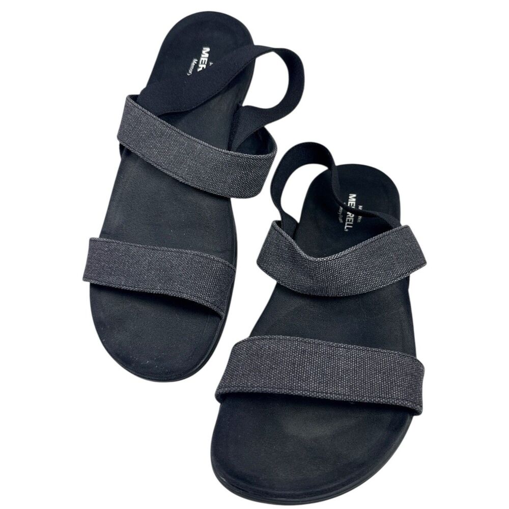 Merrell Blackout Women Shoes Sz 11 Gray Comfort Casual Slip On Strappy Sandal